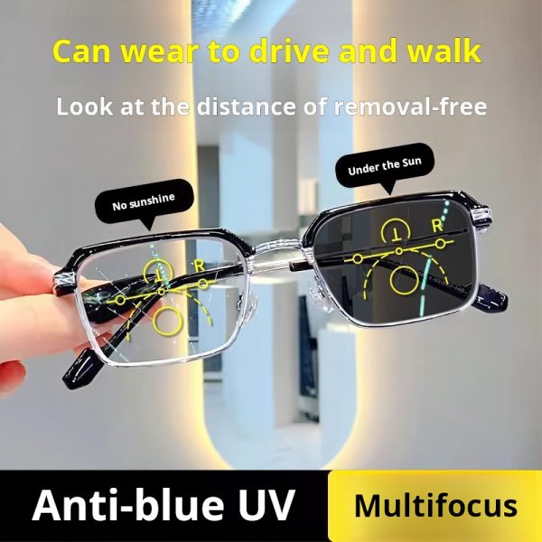 All-Day Comfort Tinted Glasses | Sleek Unisex Eyewear Frame - 图片 2