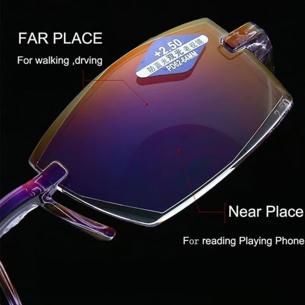 All-Day Comfort Tinted Glasses | Sleek Unisex Eyewear Frame - 图片 2